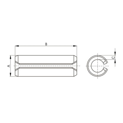Pin elastico fusible horquilla cardan agricola medidas