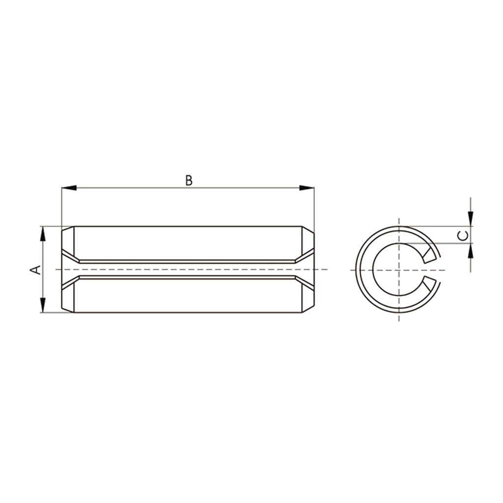Pin elastico fusible horquilla cardan agricola medidas
