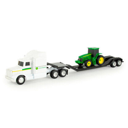 Tractomula semiremolque de juquete con tractor John Deere