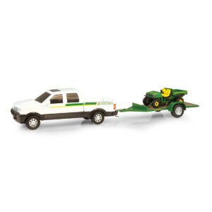 Camioneta de juguete John Deere con remolque y Gator