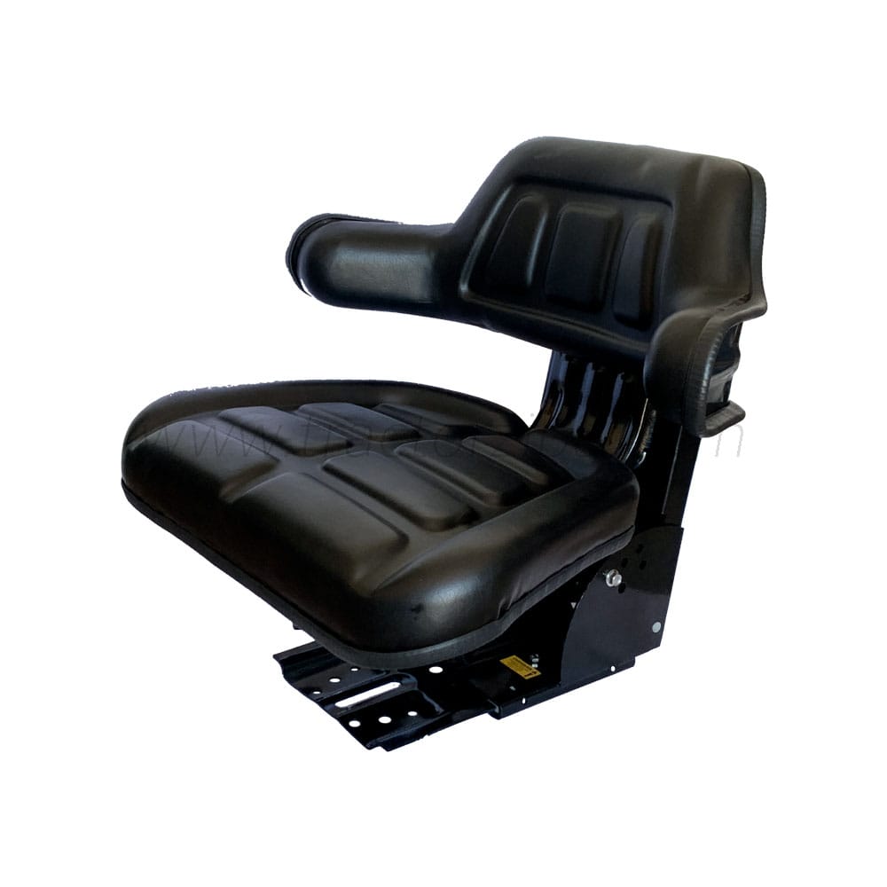 asiento de tractor negro