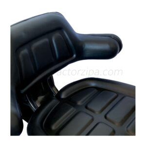 asiento de tractor color negro acolchonado
