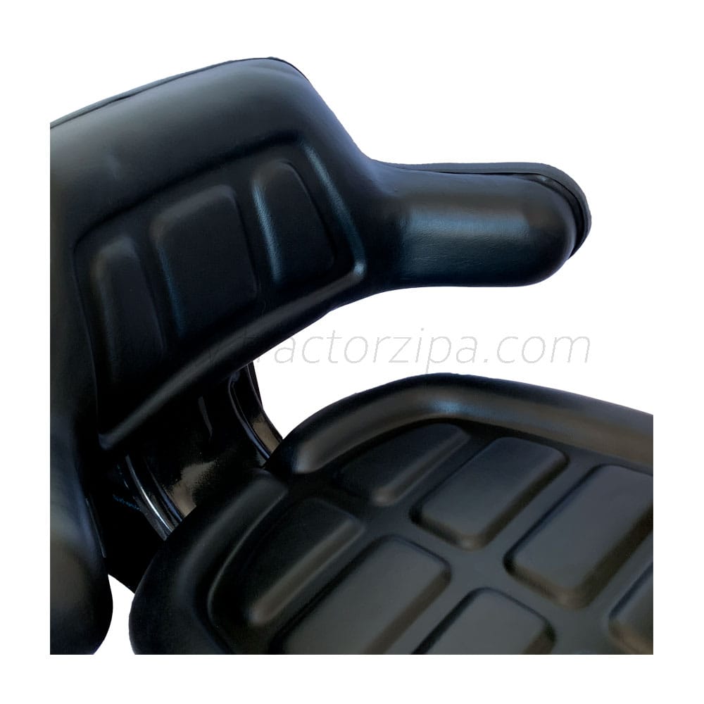 asiento de tractor color negro acolchonado