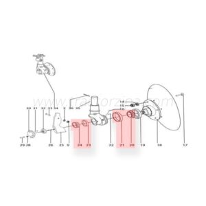 Rodamientos de rodillo para moñonera de arado de disco apolo