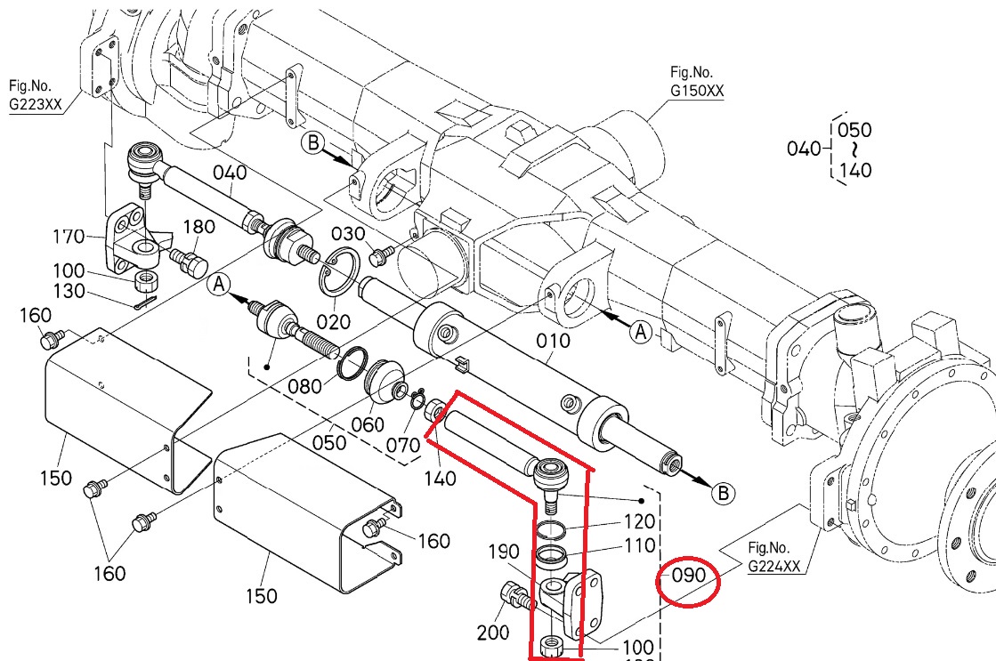 diagrama terminal de direccion tractor kubota m9540