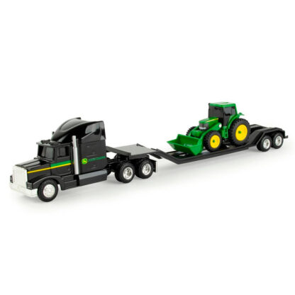 Tractomula semiremolque de juquete con tractor John Deere