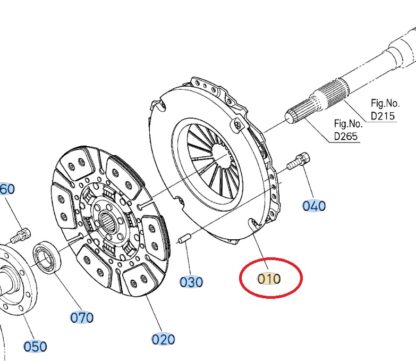prensa de clutch embrague kubota m9000