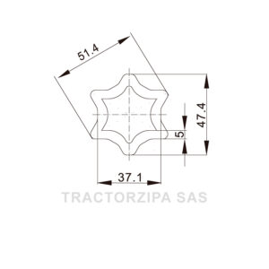 tubo estrella interno agricola medidas