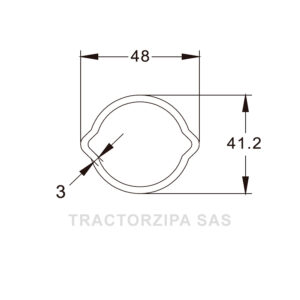 tubo limon externo agricola medidas