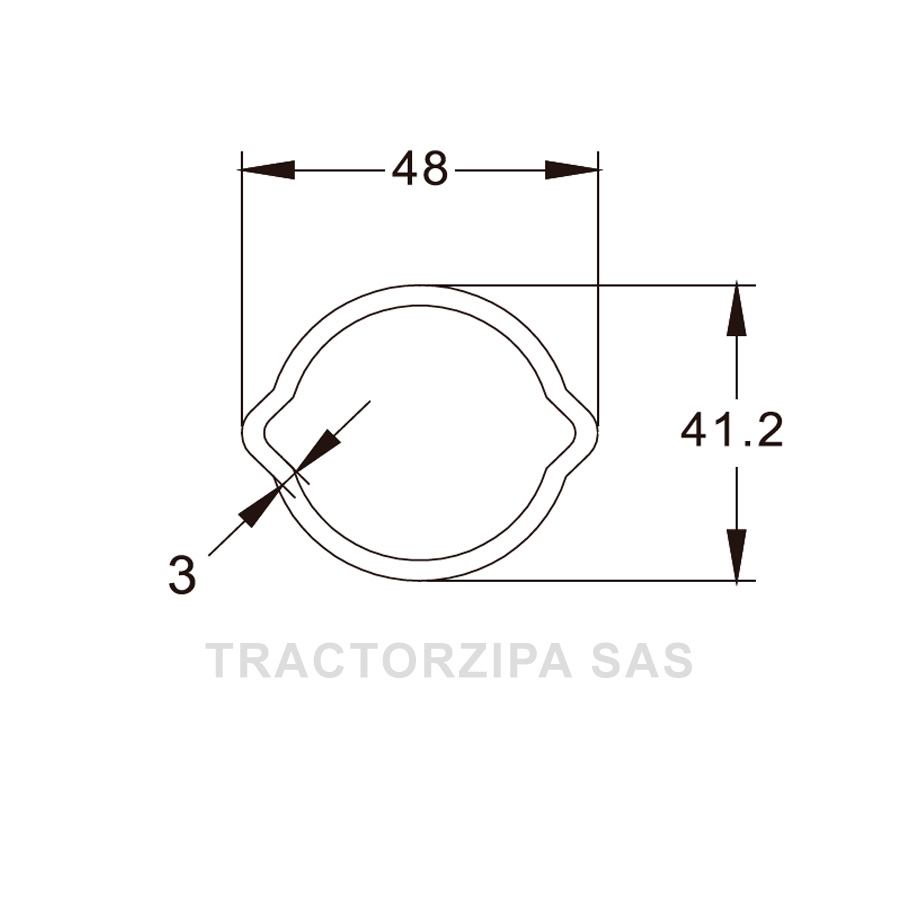 Tubo limon externo cardán agrícola #4 Precise - Tractorzipa SAS
