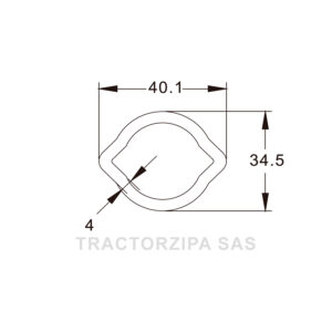 tubo limon interno para cardn medidas