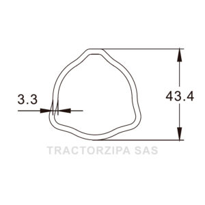 tubo trilobular externo cardan categoria 3