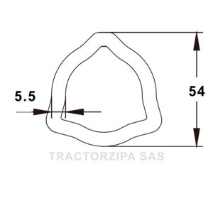 tubo trilobular interno cardan categoria 8