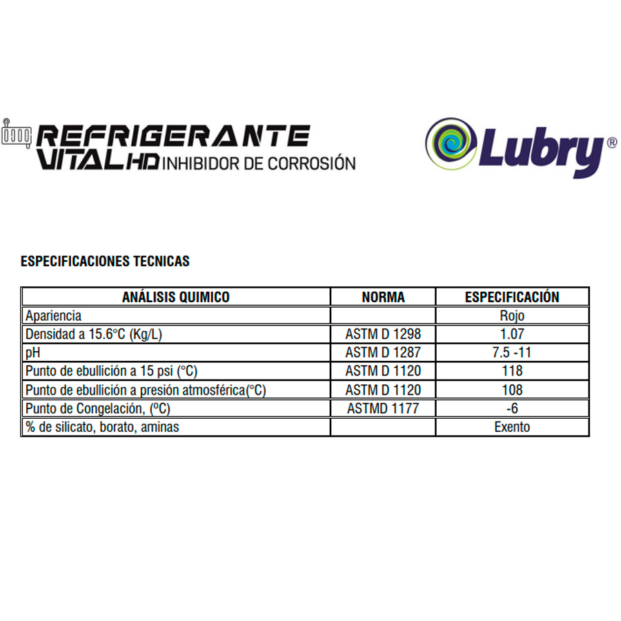 Refrigerante Tractor 50/50 Vital HD Color Rojo - Imagen 3